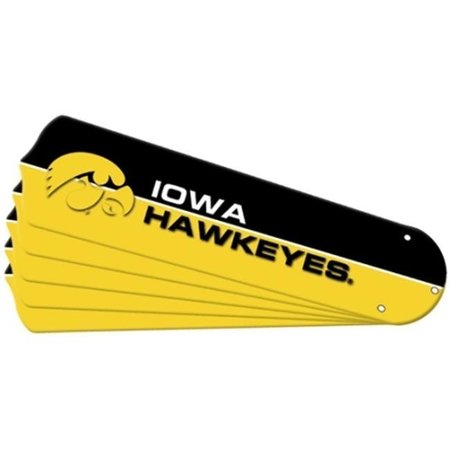 CEILING FAN DESIGNERS Ceiling Fan Designers 7990-IOW New NCAA IOWA HAWKEYES 52 in. Ceiling Fan Blade Set 7990-IOW